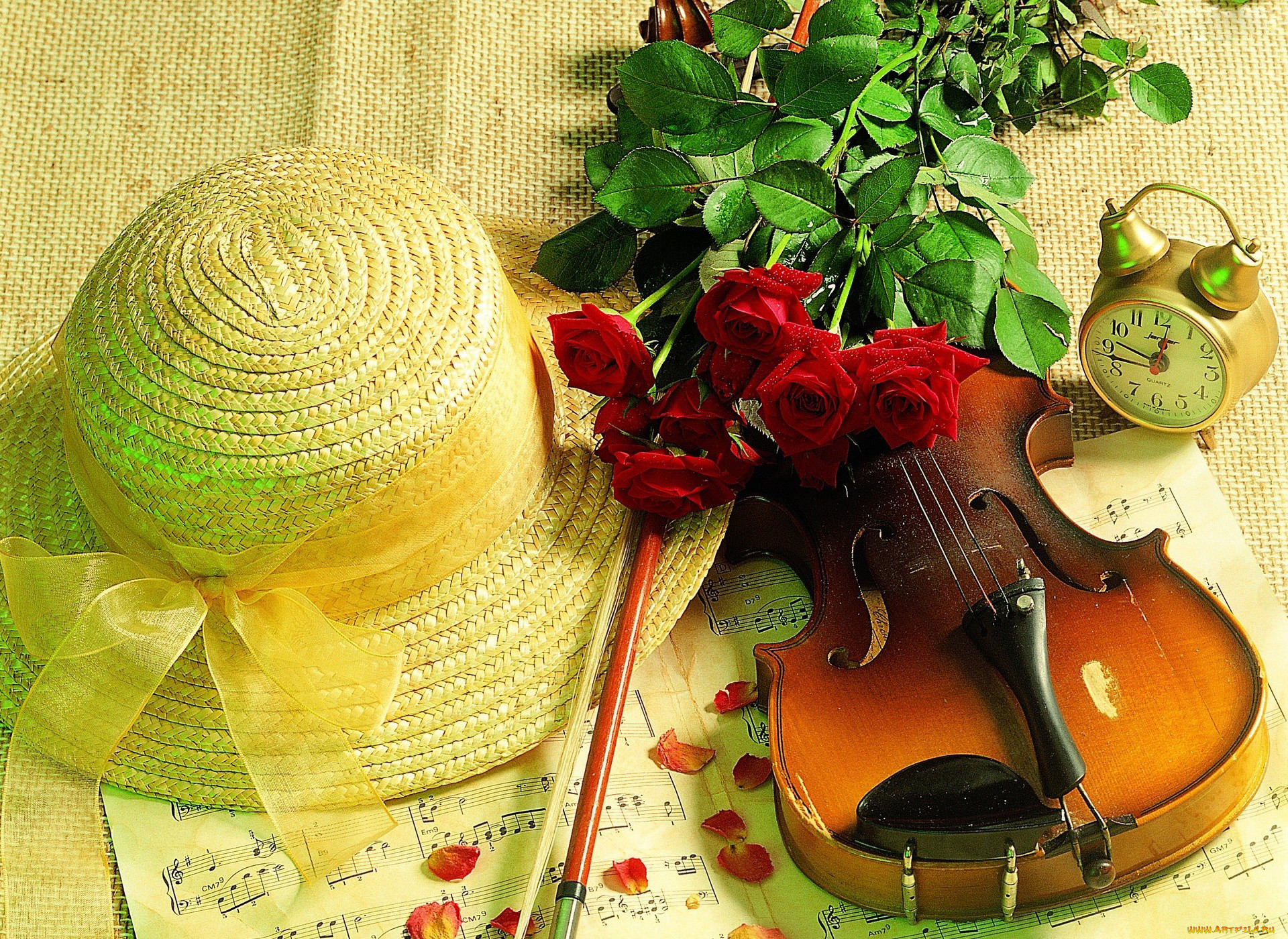 Нежная музыка скрипки. Натюрморт с музыкальными инструментами. Музыкальные инструменты и цветы. Скрипка и цветы. Розы и музыкальные инструменты.